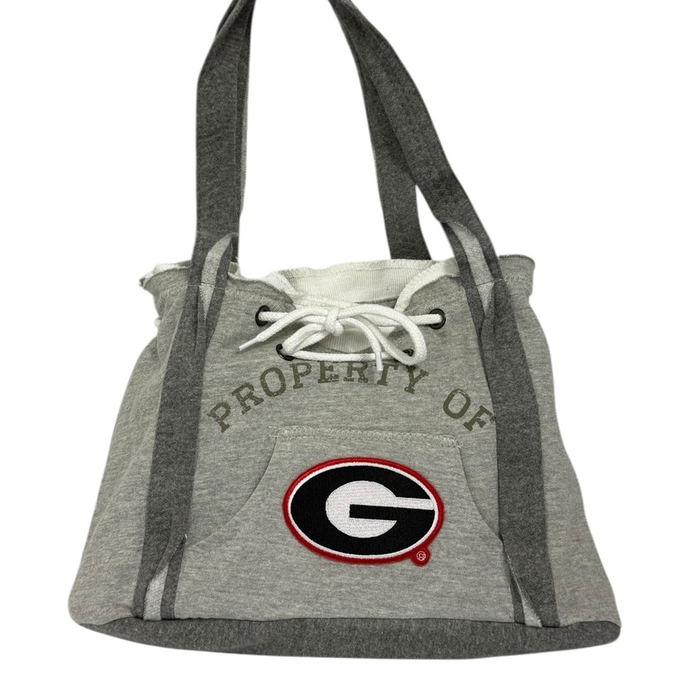 UGA University of Georgia Hoodie Purse – Gray – Excellent Condition
